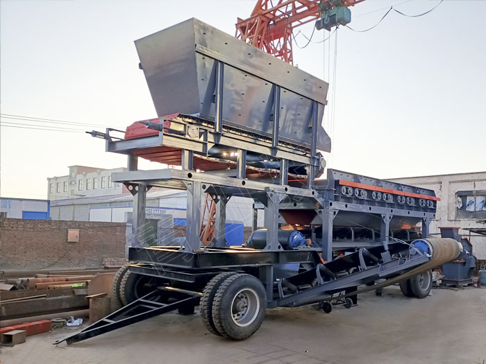 輪胎移動式泥石分離機 輪胎移動式泥石分離機